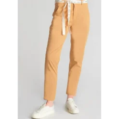 Le Temps des CerisesPantalon chino ARLO camel Vox en coton