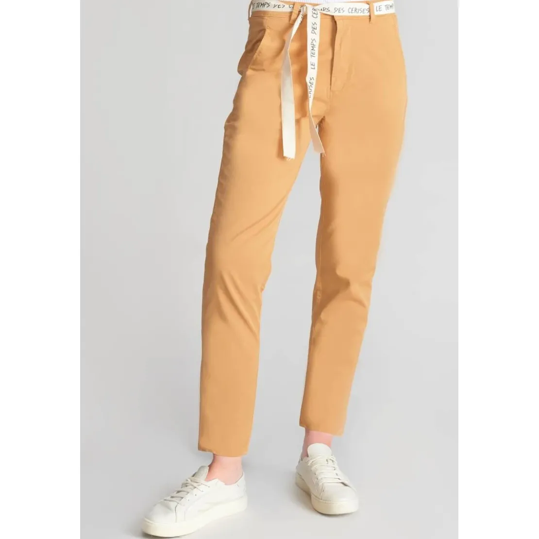 Le Temps des CerisesPantalon chino ARLO camel Vox en coton