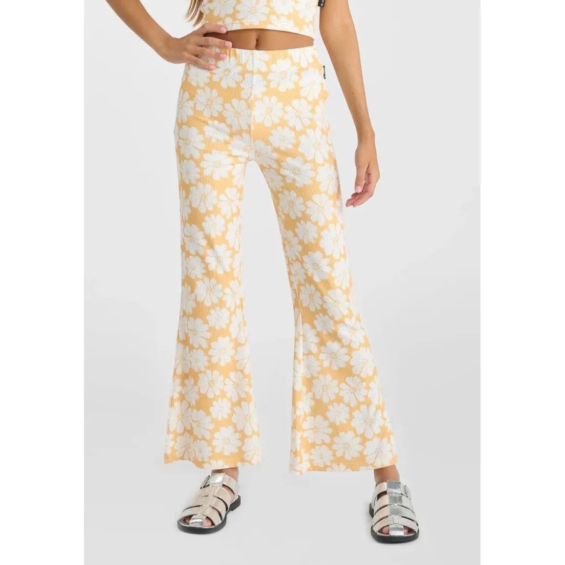 Le Temps des CerisesPantalon flare fille ARCHIGI jaune Hana