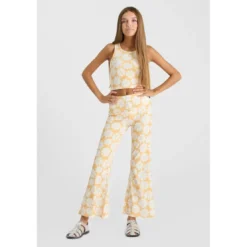 Le Temps des CerisesPantalon flare fille ARCHIGI jaune Hana