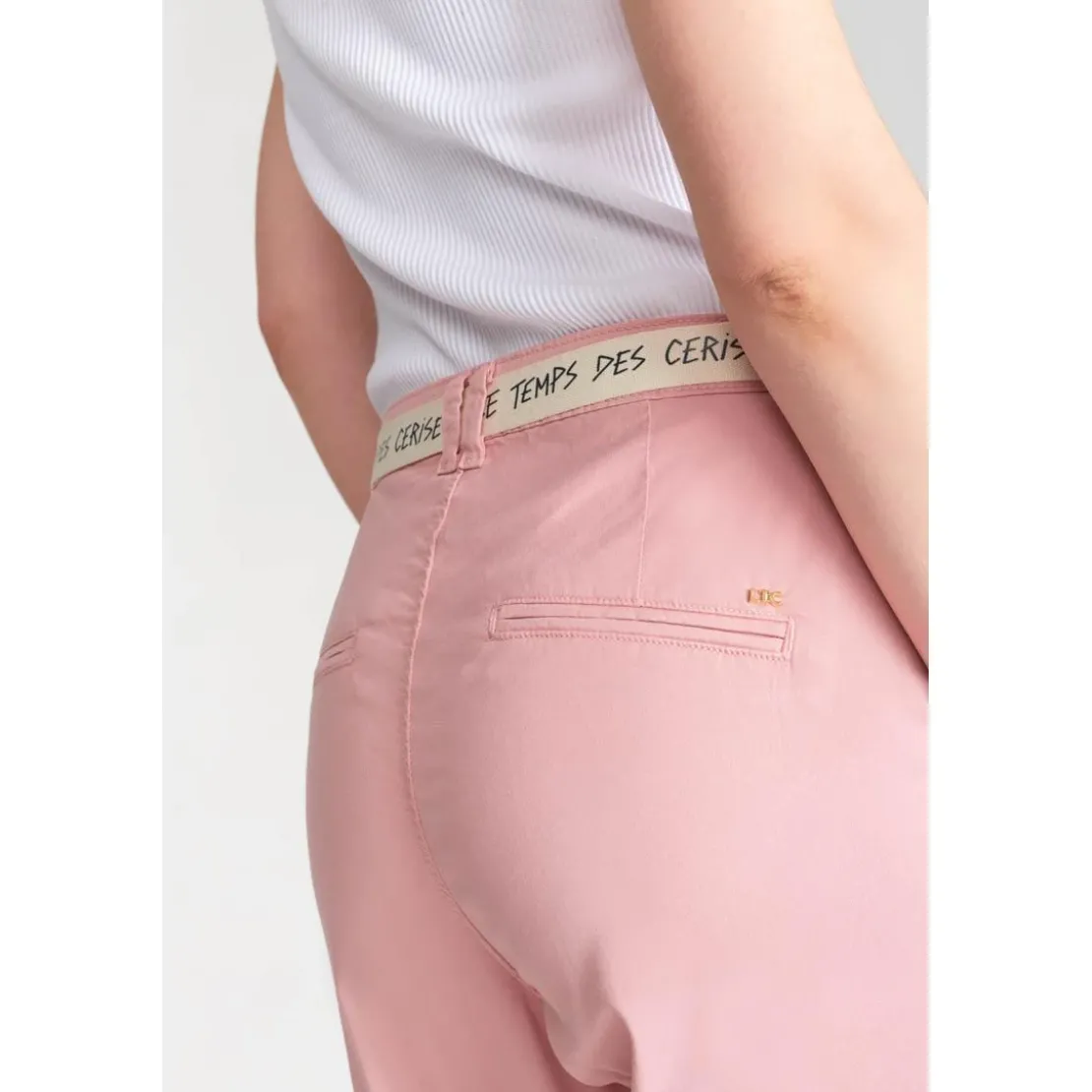 Le Temps des CerisesPantalon chino ARLO rose