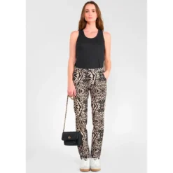 Le Temps des CerisesPantalon chino RODIN noir Nola en coton