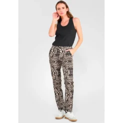 Le Temps des CerisesPantalon chino RODIN noir Nola en coton