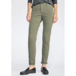 Le Temps des CerisesPantalon dyli kaki vert en coton
