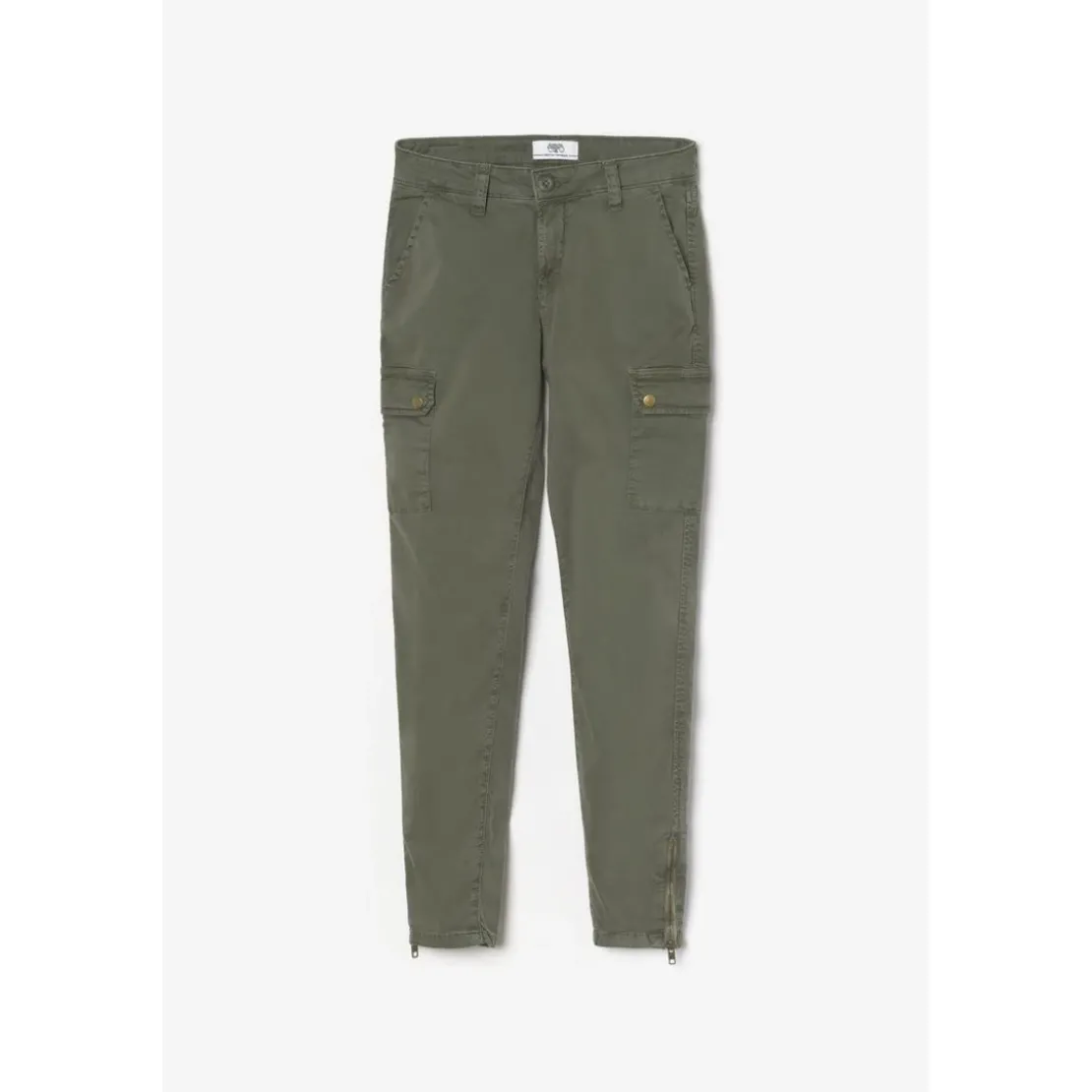 Le Temps des CerisesPantalon slim ARMY marron en coton