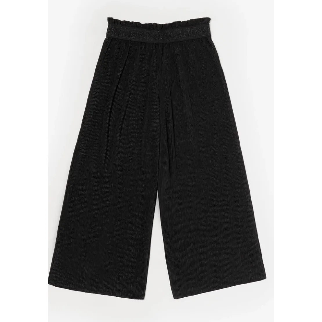 Le Temps des CerisesPantalon fille, loose, large SARAGI noir