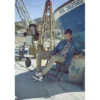 Le Temps des CerisesPantalon Cargo Alban beige blanc en coton