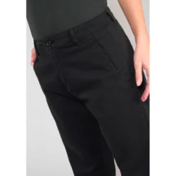 Le Temps des CerisesPantalon chino ERLE noir Emma en coton