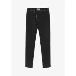 Le Temps des CerisesPantalon chino ERLE noir Emma en coton
