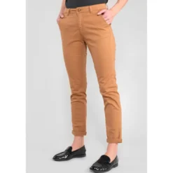 Le Temps des CerisesPantalon chino DYLI 6 marron Trix en coton
