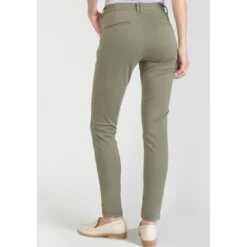 Le Temps des CerisesPantalon chino Dyli3 kaki vert en coton