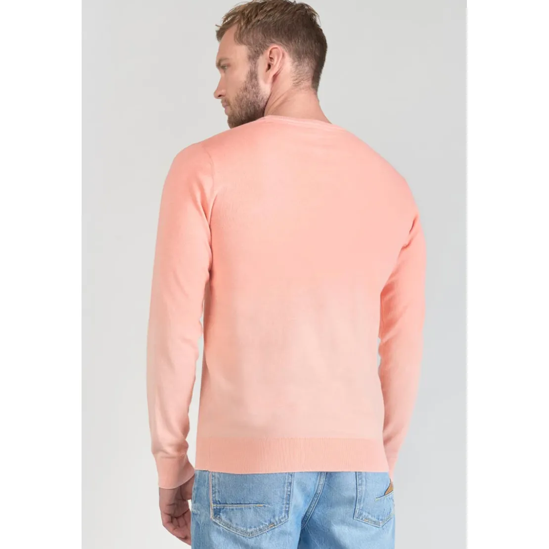 Le Temps des CerisesPull DROSS orange en coton
