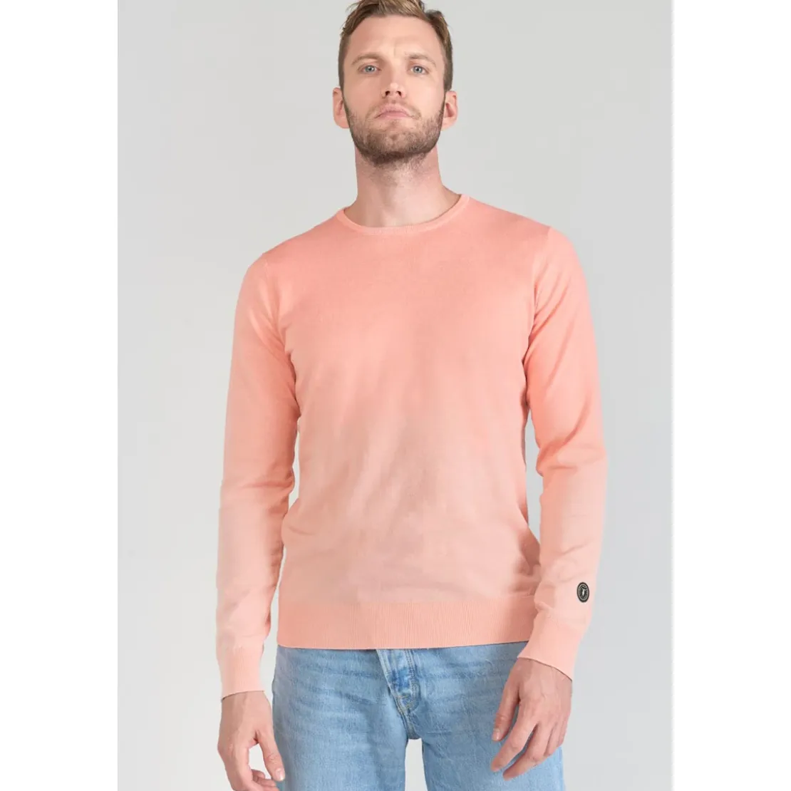 Le Temps des CerisesPull DROSS orange en coton