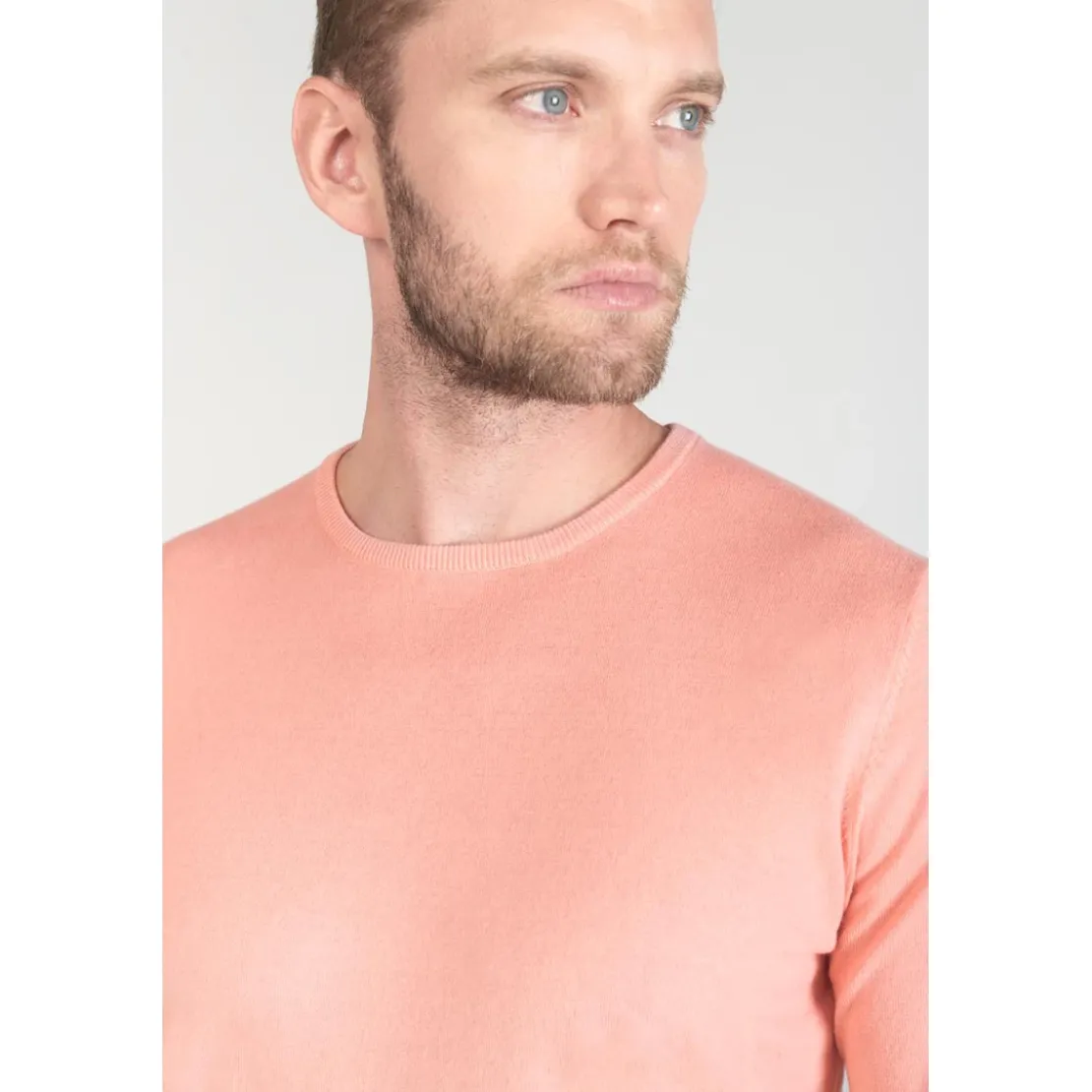 Le Temps des CerisesPull DROSS orange en coton