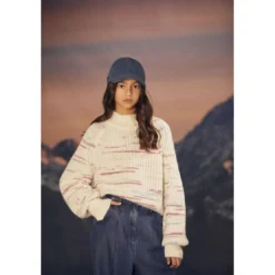 Le Temps des CerisesPull fille, Freyagi multicolore blanc