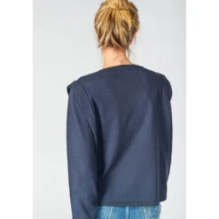 Le Temps des CerisesPull Lilly bleu marine en viscose