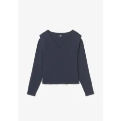 Le Temps des CerisesPull Lilly bleu marine en viscose