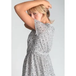 Le Temps des CerisesRobe droite CHARDON noir en coton