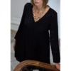 Le Temps des CerisesRobe droite IRON noir