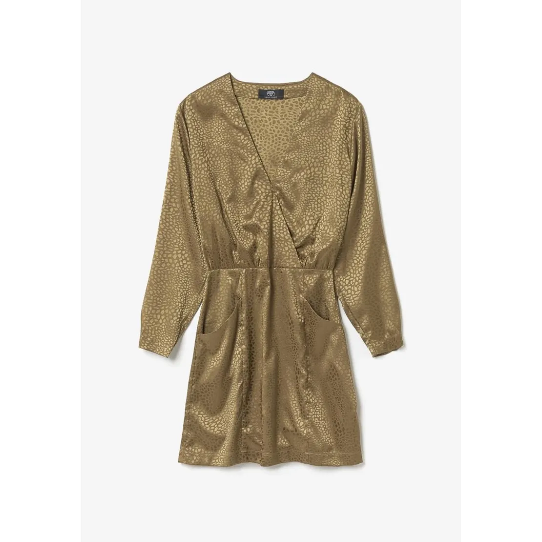 Le Temps des CerisesRobe droite BAZ marron en viscose