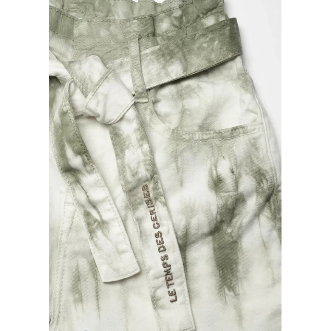 Le Temps des CerisesShort fille THYLA vert