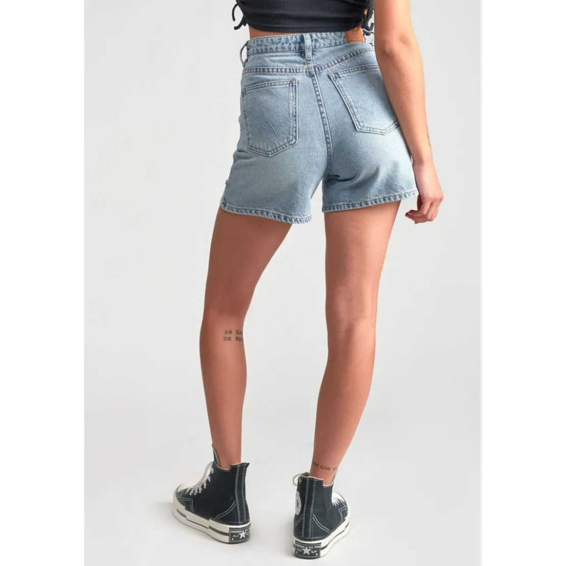 Le Temps des CerisesShort fille en jeans CAMGI bleu