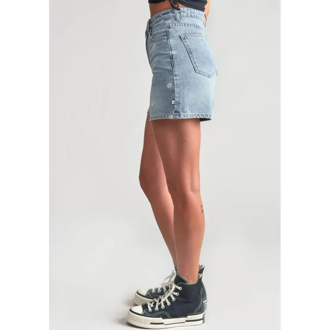 Le Temps des CerisesShort fille en jeans CAMGI bleu