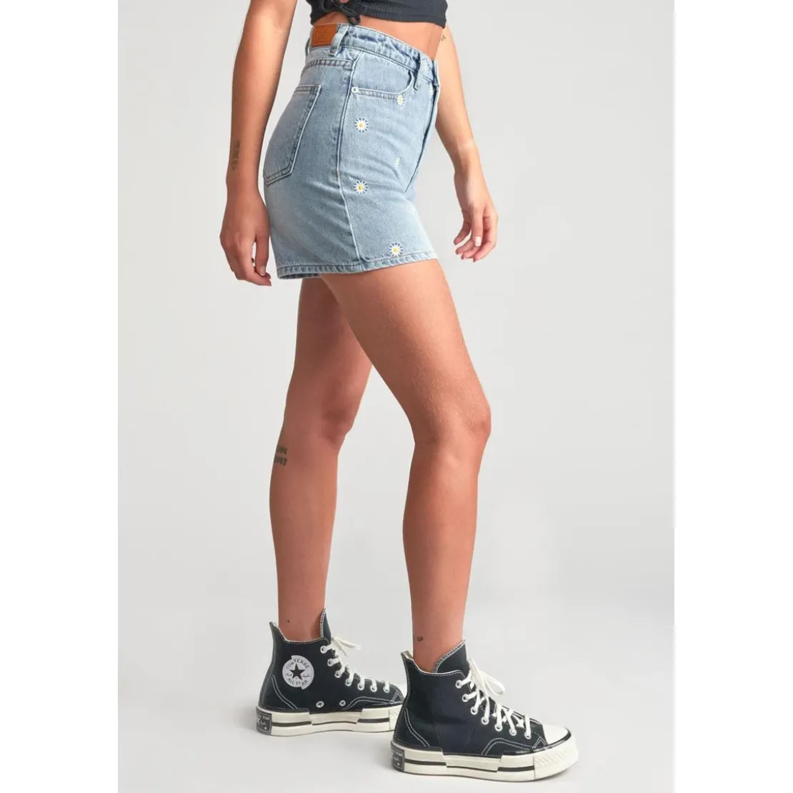 Le Temps des CerisesShort fille en jeans CAMGI bleu