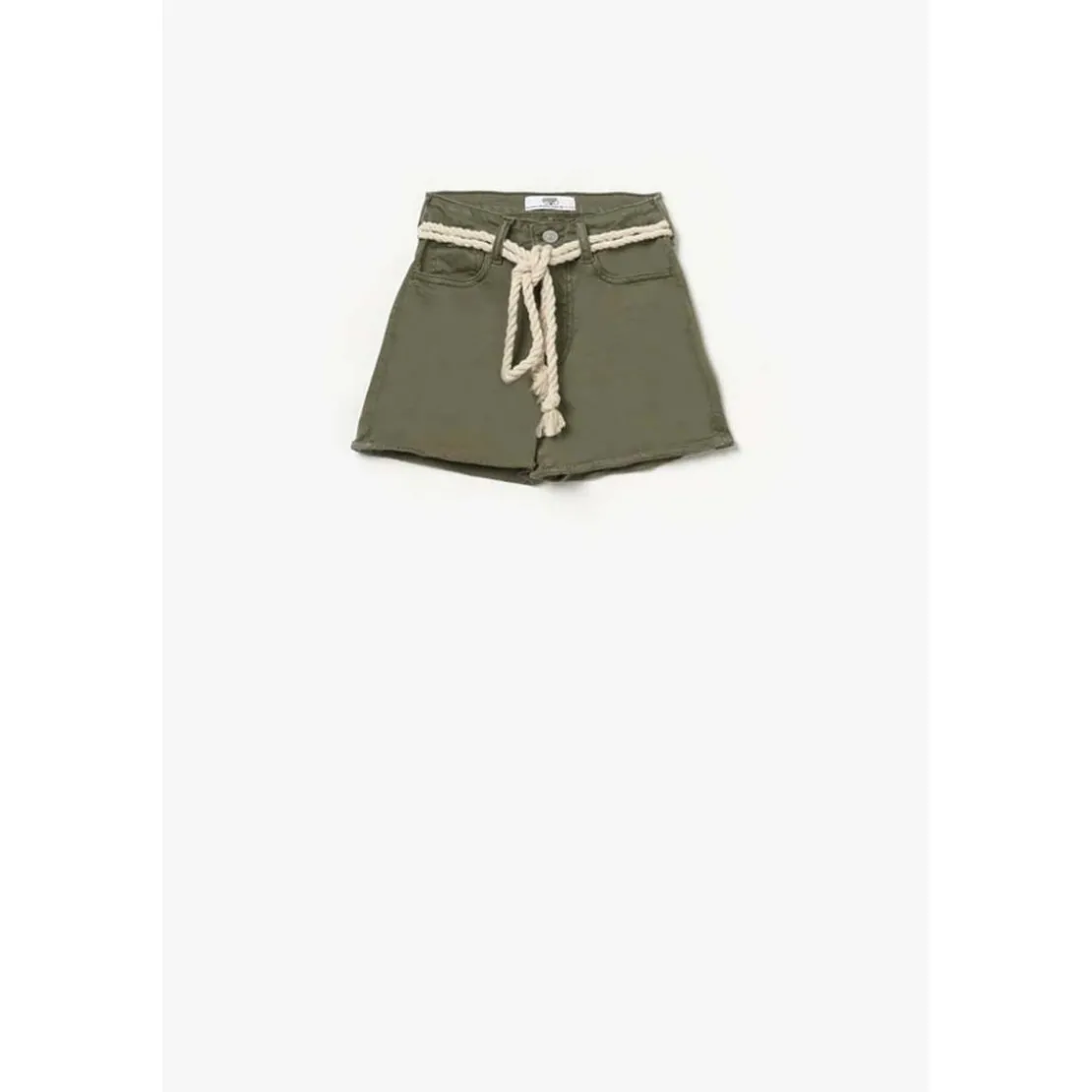 Le Temps des CerisesShort fille taille haute TIKO kaki