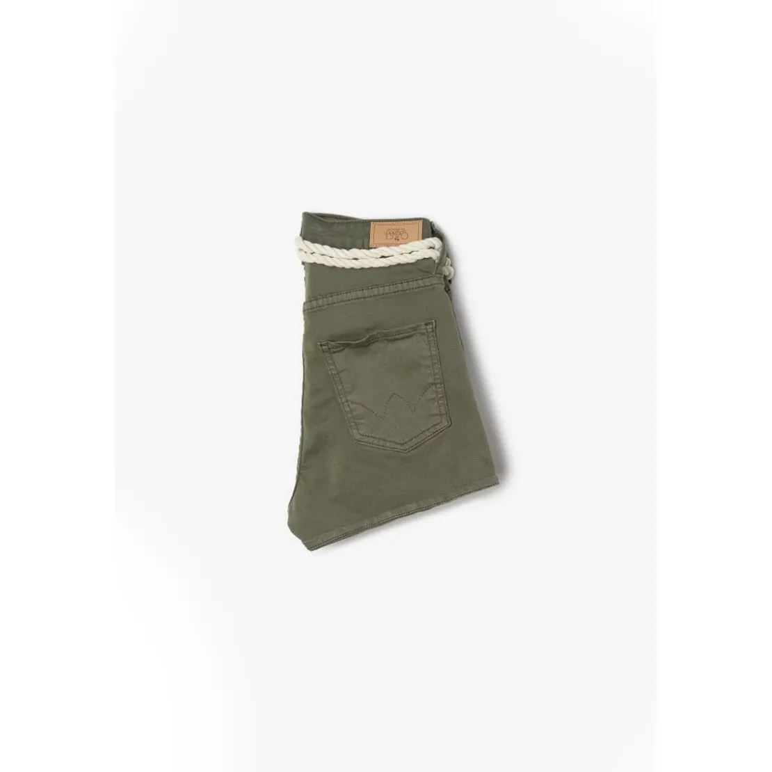 Le Temps des CerisesShort fille taille haute TIKO kaki