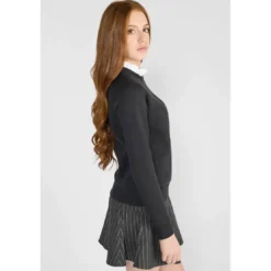 Le Temps des CerisesSweat-Shirt fille TITAGI noir Alice en coton