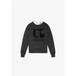 Le Temps des CerisesSweat-Shirt fille TITAGI noir Alice en coton