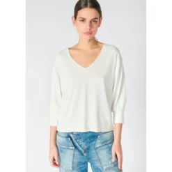 Le Temps des CerisesTee-hirt JEIE blanc en coton modal
