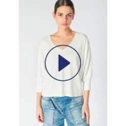 Le Temps des CerisesTee-hirt JEIE blanc en coton modal