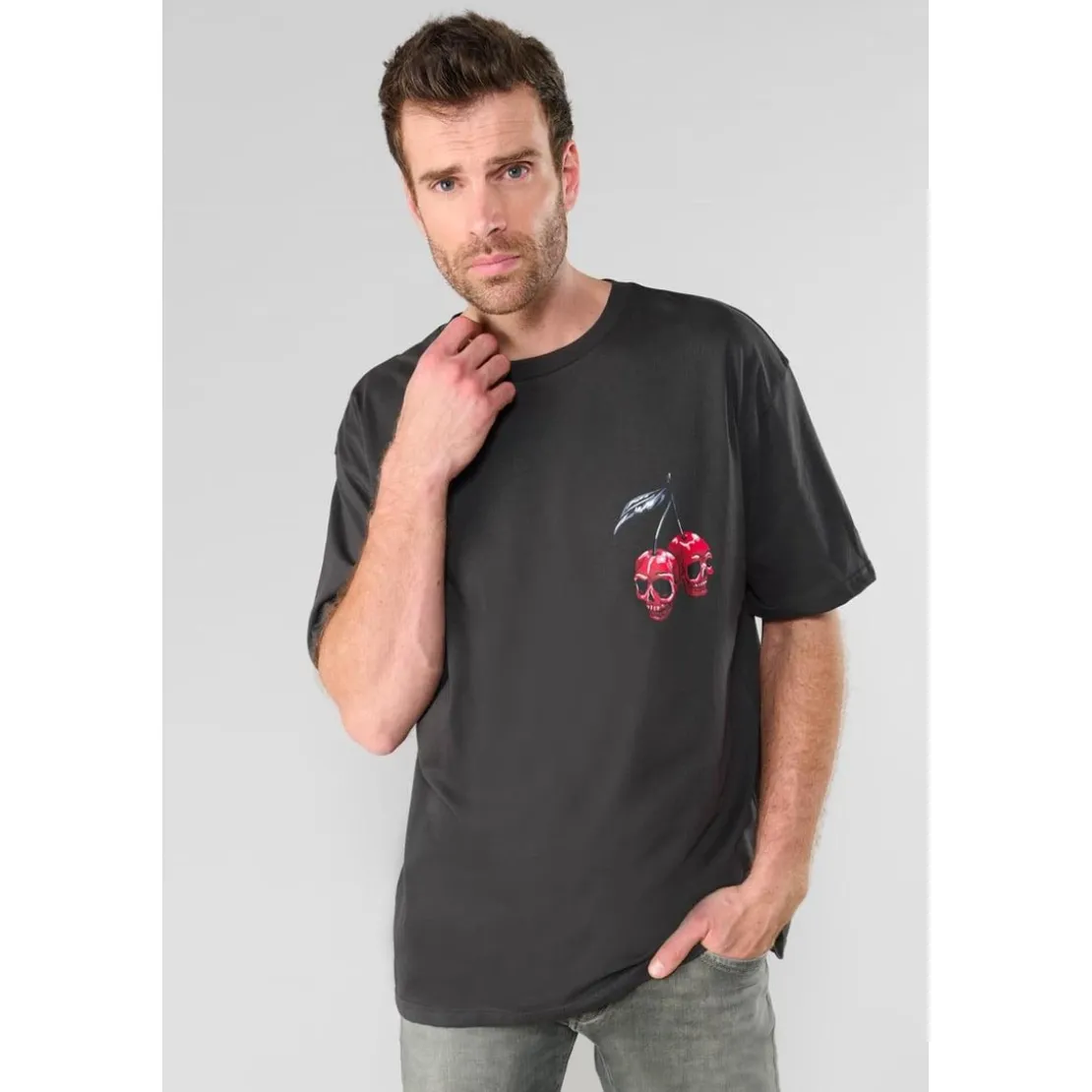 Le Temps des CerisesTee-Shirt CALDWELL gris Hal