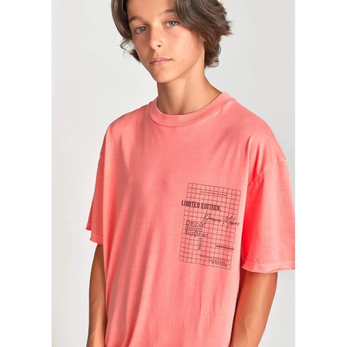 Le Temps des CerisesTee-shirt garçon HYACIBO saumon