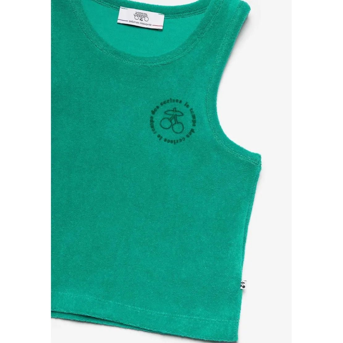 Le Temps des CerisesTee-Shirt fille BIALAGI bleu en coton