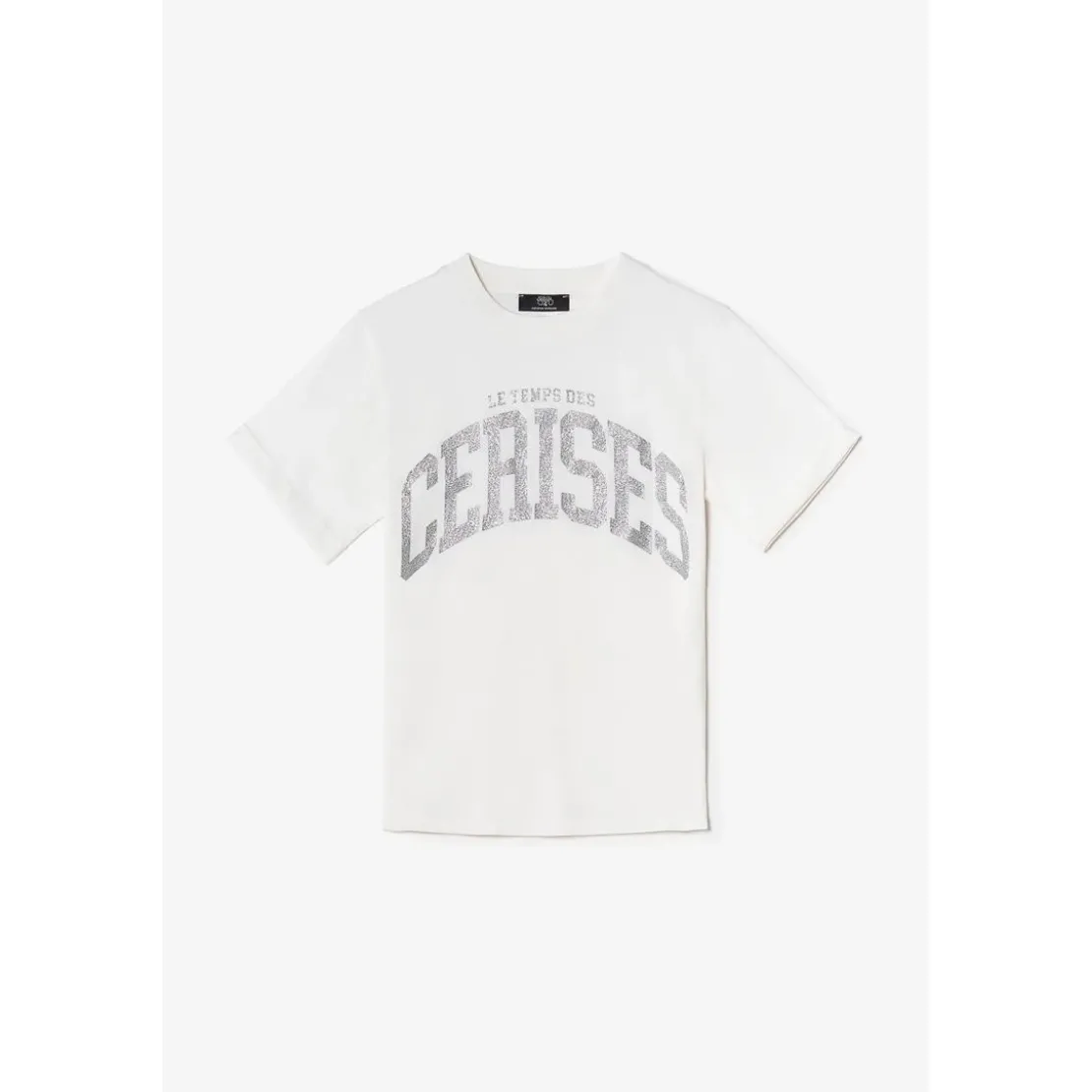 Le Temps des CerisesTee-Shirt fille CLAUDEGI blanc en coton
