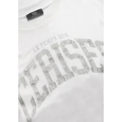 Le Temps des CerisesTee-Shirt fille CLAUDEGI blanc en coton