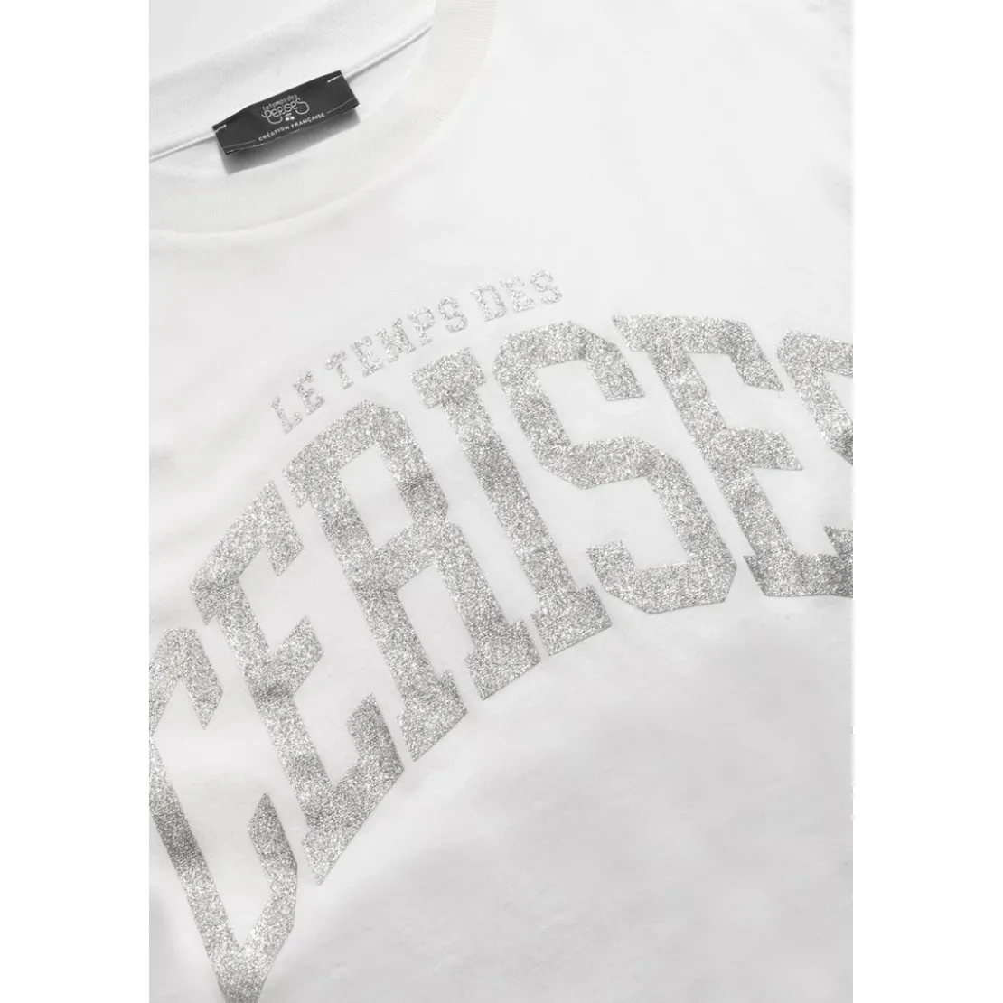 Le Temps des CerisesTee-Shirt fille CLAUDEGI blanc en coton