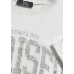 Le Temps des CerisesTee-Shirt fille CLAUDEGI blanc en coton