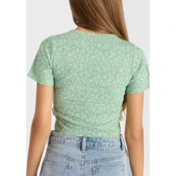 Le Temps des CerisesTee-Shirt fille CERBEGI vert Nell