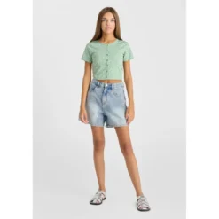 Le Temps des CerisesTee-Shirt fille CERBEGI vert Nell