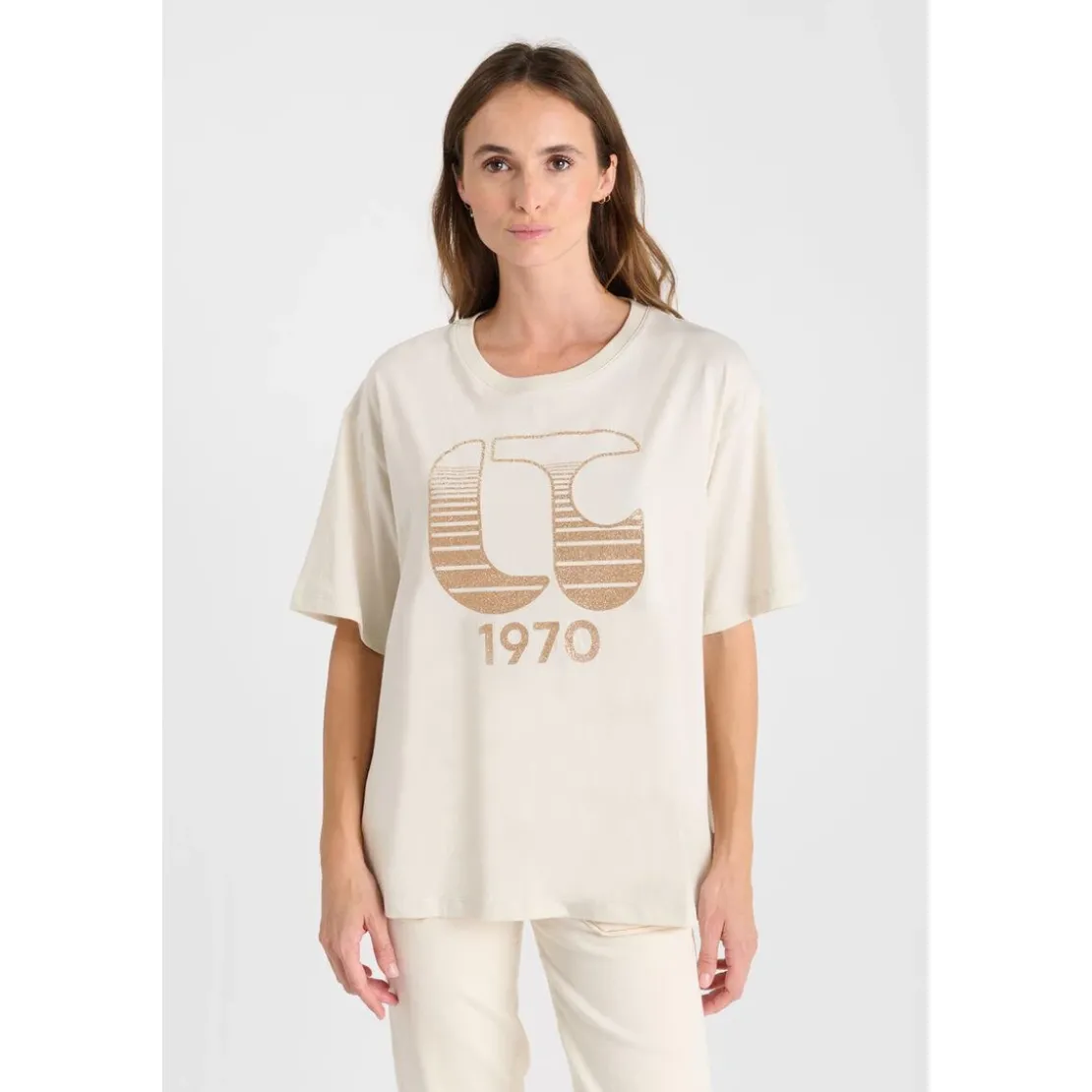 Le Temps des CerisesTee-Shirt LYNETTE blanc Nina