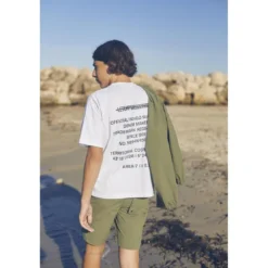 Le Temps des CerisesT-shirt garçon Zabrabo blanc imprimé en coton