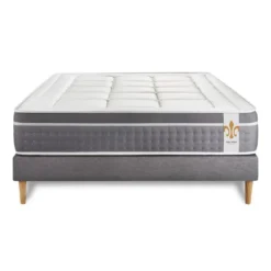LITIER DELUXEEnsemble Le Trente sommier Gris