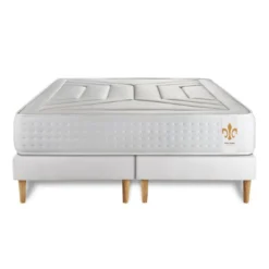 LITIER DELUXEEnsemble Le Vingt-Quatre double sommiers Blanc