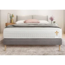 LITIER DELUXEEnsemble Le Vingt-Huit sommier Gris