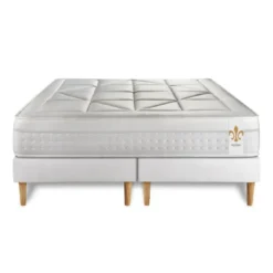 LITIER DELUXEEnsemble Le Vingt-Huit double sommiers Blanc