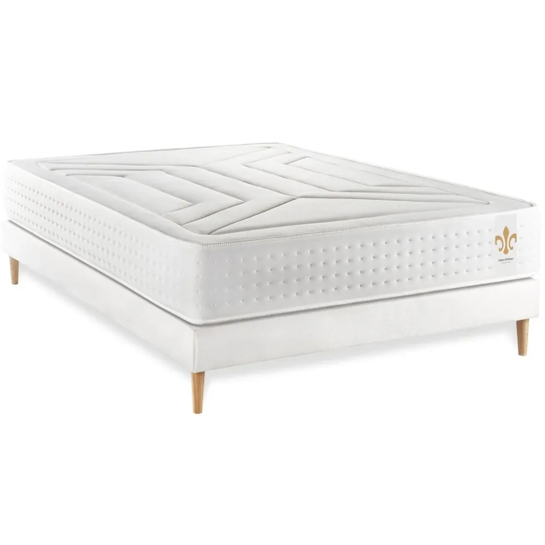 LITIER DELUXEEnsemble Le Vingt-Quatre sommier Blanc